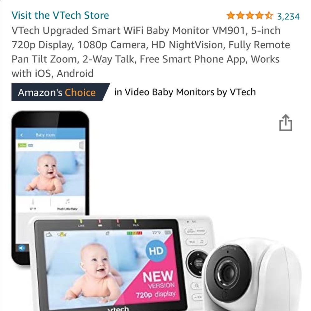 VTech Smart WiFi Baby Monitor